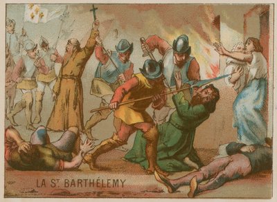 Il massacro della notte di San Bartolomeo da French School
