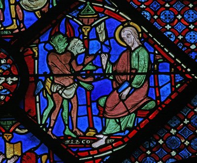 San Giacomo: i demoni si lamentano con San Giacomo (dettaglio) da French School