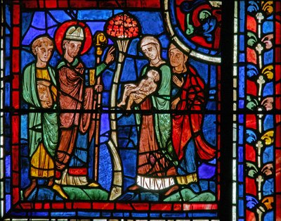 La finestra di San Martino: il santo resuscita un bambino da French School