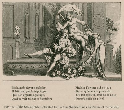 Il borsista, elevato dalla fortuna (Frammento di una caricatura dell