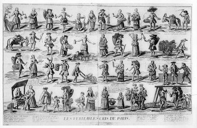 I gridi di strada di Parigi da French School