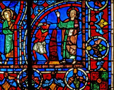 La tentazione di Cristo - il diavolo è scacciato da French School
