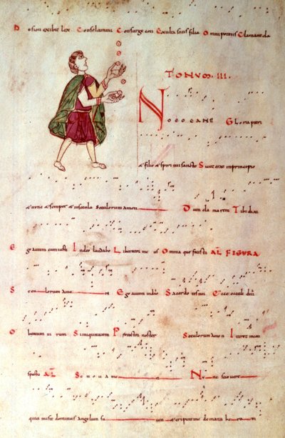 Il Terzo Modo, da un tonario in notazione aquitana da French School