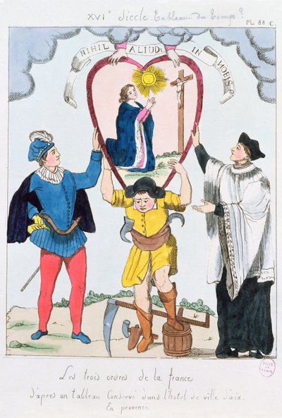 I Tre Ordini di Francia, 1789 da French School