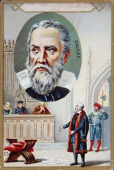 Il processo di Galileo Galilei (1564-1642) nel 1633 da French School