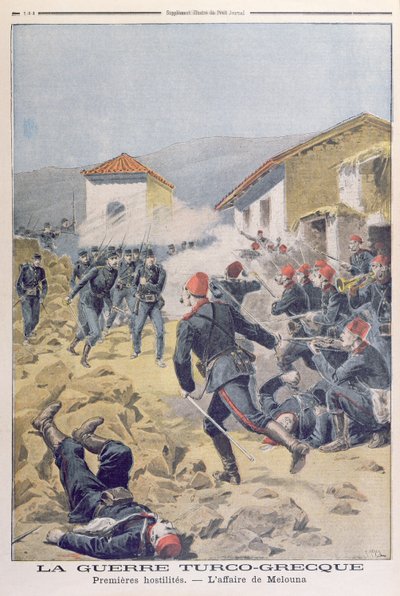 La guerra turco-greca, da Le Petit Journal, maggio 1897 da French School