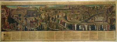 I due percorsi della religione, rappresentazione della divisione tra protestantesimo e cattolicesimo da French School