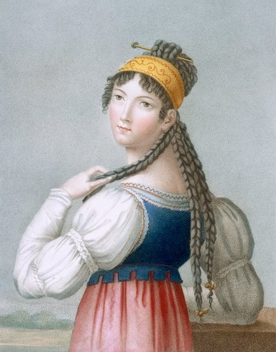 Il vivace tedesco, inciso da L. Dibart da French School