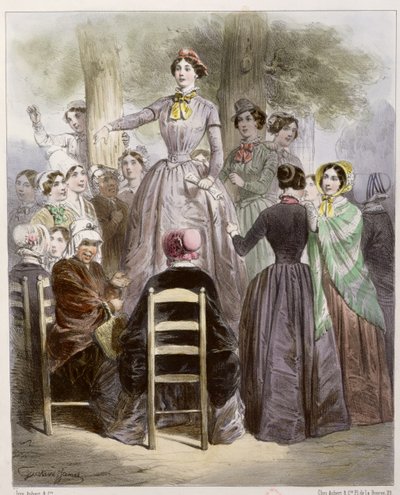 Il Governo delle Donne durante la Rivoluzione del 1848 da French School