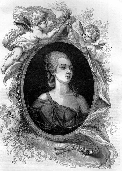 La bella Marozia (Mariuccia, Mariozza o Marousie di Tusculum, ca. 890-932/937) madre incestuosa di due generazioni di papi. Incisione in "Histoire des papes-rois-reines-et-empereurs attraverso i secoli" di Maurice Lachatre da French School
