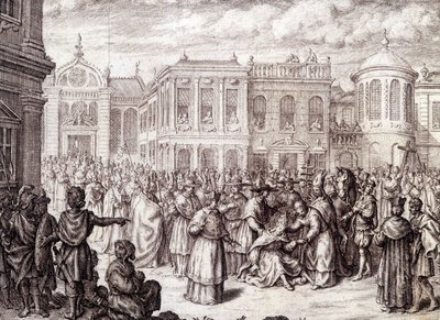 La nascita della Papessa Giovanna - in "Storia della Papessa Giovanna" di M. de Spanheim, L