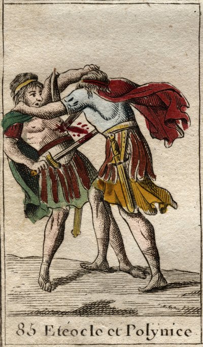 Eteocle e Polinice, figli di Edipo, si uccidono a vicenda. Da 