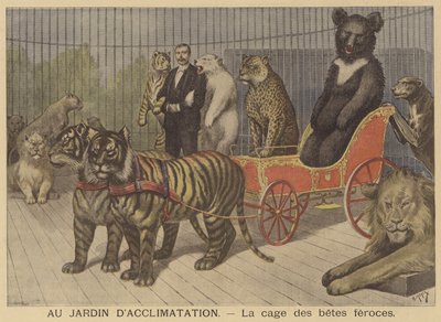 La gabbia degli animali feroci al Jardin d