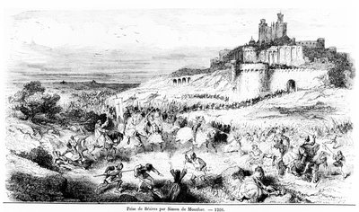 La cattura di Béziers da parte di Simone di Montfort il 22 luglio 1209 da French School