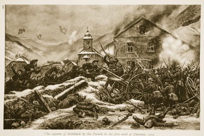 La cattura di Steinbach da parte dei francesi nella prima settimana di gennaio 1915, 1915-19 da French School