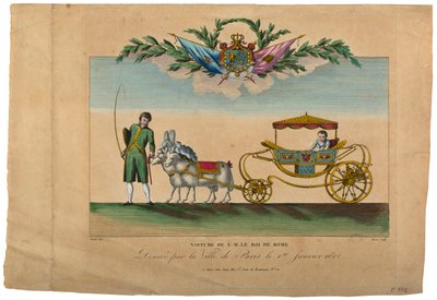 La carrozza del Re di Roma, donata dalla città di Parigi da French School