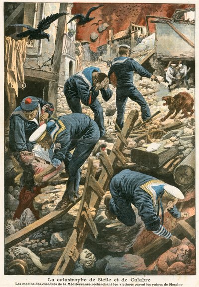 La catastrofe di Sicilia e Calabria da French School