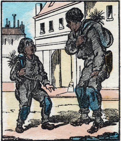 Lo spazzacamino. Incisione in 