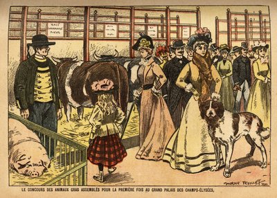 Il concorso di animali grassi delle famiglie bovina, ovina, suina e altre, si riunisce ed espone per la prima volta, nella grande sala del Grand Palais des Champs Elysees; questa mostra presenta allo stesso tempo specialità culinarie provenienti da un