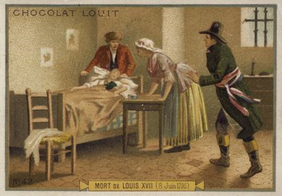 La morte di Luigi XVII di Francia, 8 giugno 1795 da French School