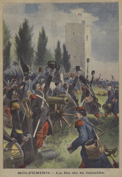 La fine della Battaglia di Solferino, Italia da French School