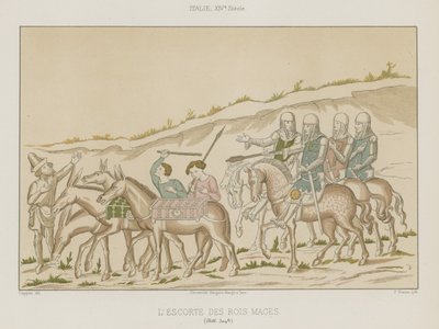 La scorta dei Magi da French School