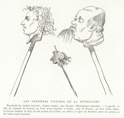 Le prime vittime della Rivoluzione Francese, luglio 1789 da French School