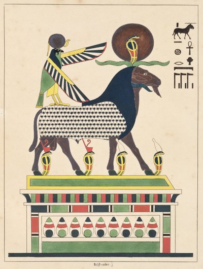 Il dio Amon-Ra, illustrazione da Pantheon egyptien: collection des personnages mythologiques de l