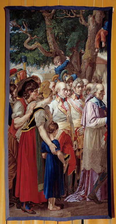 La consegna delle chiavi di Vienna a Napoleone I da French School