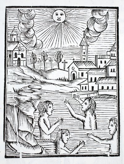 Le acque curative di Alise, Borgogna, luogo di morte di Santa Reine, sono visitate dai malati da French School