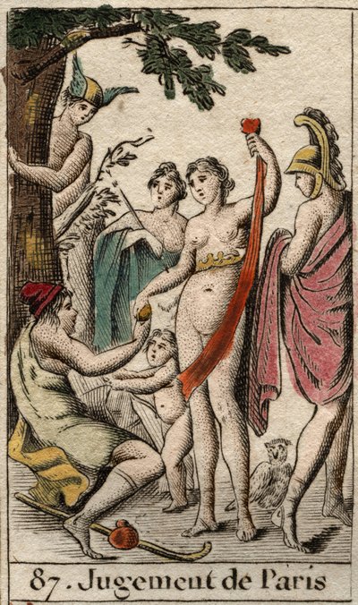 Il giudizio di Paride, il pastore Paride deve scegliere a chi dare la mela d