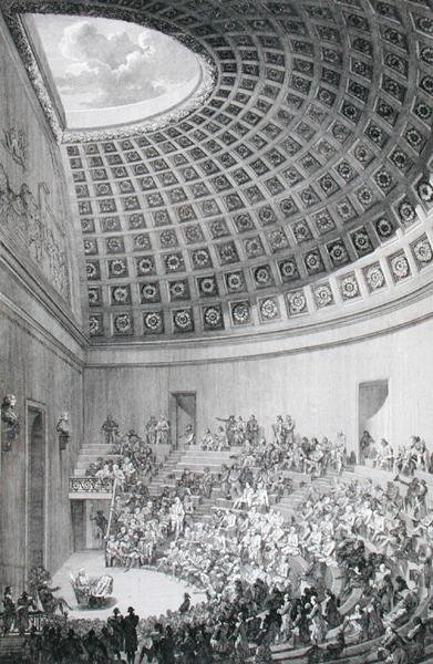 Il teatro delle lezioni, modellato sul Pantheon di Roma, da 