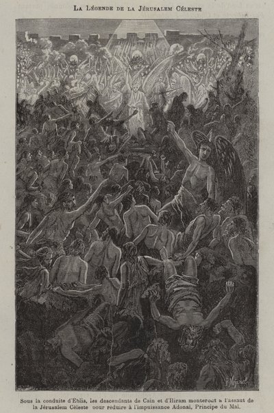 La leggenda della Gerusalemme Celeste (incisione) da French School