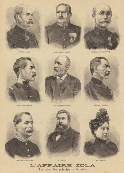 Il processo per diffamazione di Emile Zola da French School