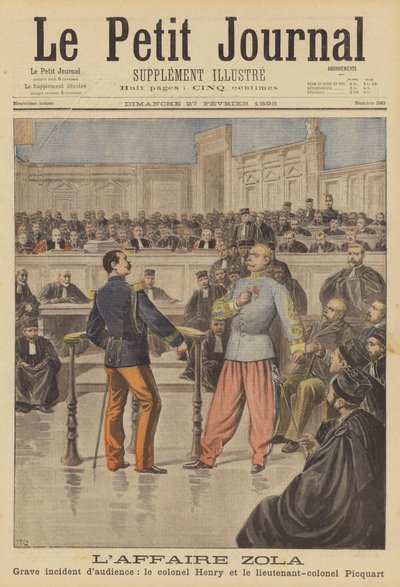 Il processo per diffamazione di Emile Zola da French School