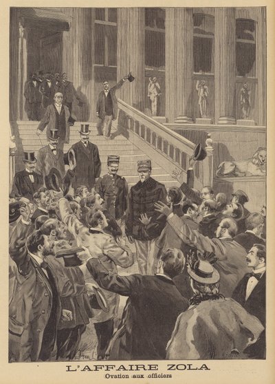 Il processo per diffamazione di Emile Zola da French School