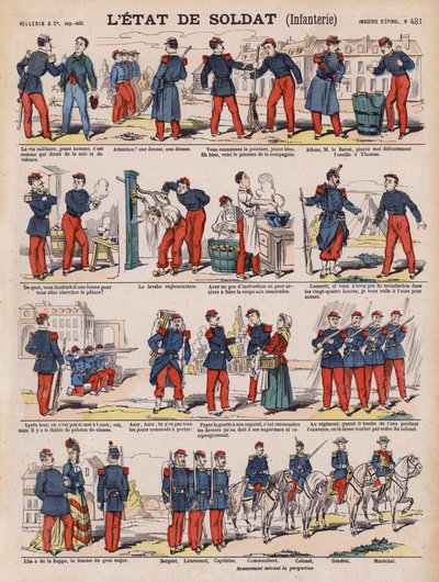 La vita di un soldato di fanteria francese da French School