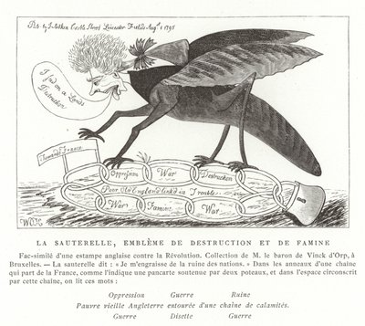 La locusta, emblema di distruzione e carestia da French School