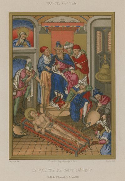 Il martirio di San Lorenzo da French School