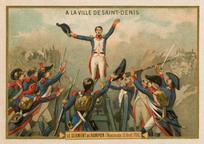 Il giuramento di Rampon, Montenotte, 10 aprile 1796 da French School