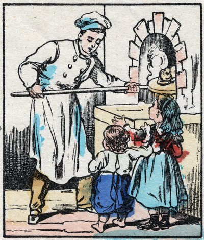 Il pasticcere. Incisione in "La chanson des métiers". Immagine di Epinal, fine XIX secolo. Collezione privata da French School