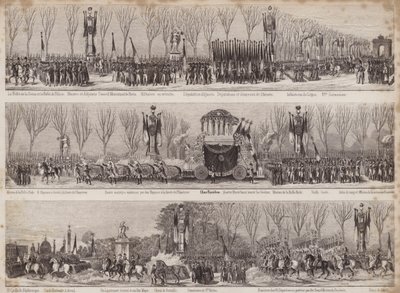La processione per la riesumazione di Napoleone, Parigi, 1840 da French School
