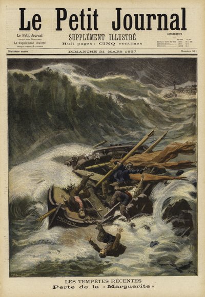 Le recenti tempeste, Francia, 1897 da French School