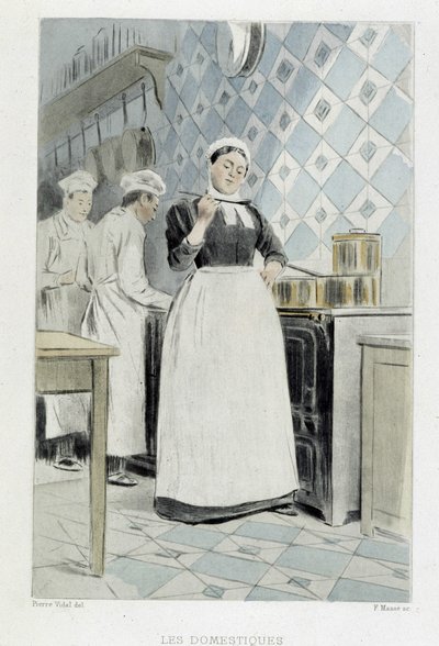 I domestici: il cuoco - in "I nostri contemporanei" di Octave Uzanne da French School