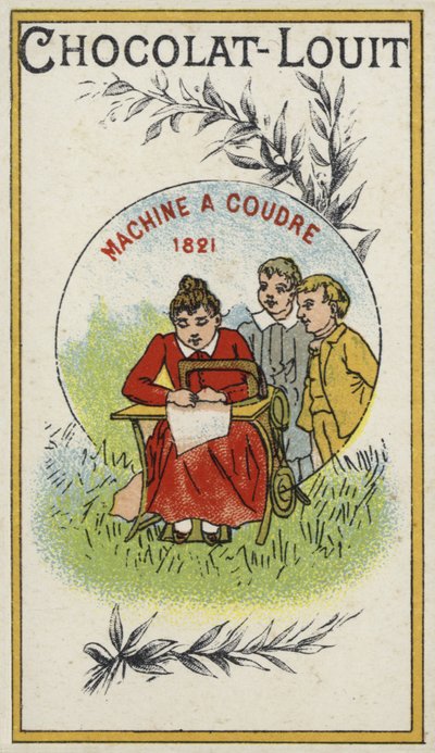 La macchina da cucire, 1821 da French School