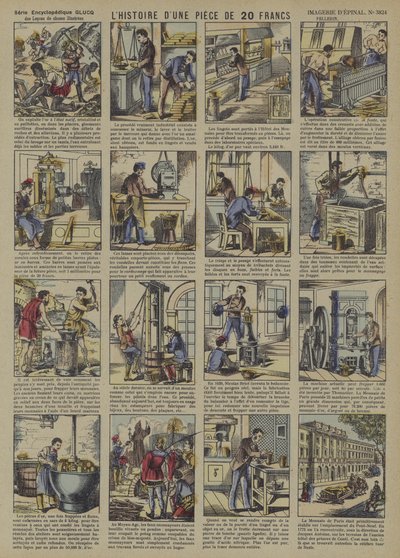 La storia di una moneta da 20 franchi da French School
