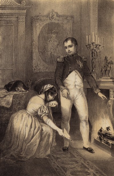 La moglie del generale prussiano Franz Ludwig von Hatzfeld chiede a Napoleone di risparmiare la vita di suo marito da French School