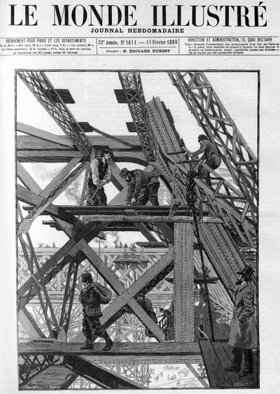 I lavori della Torre Eiffel per l