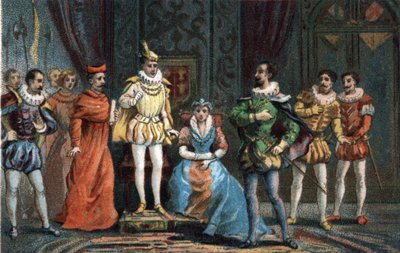 Il giovane principe Francesco II, che divenne re di Francia (1544-1560), dichiarò ai deputati del parlamento che scelse come reggenti il Duca di Guisa (Francesco) da French School