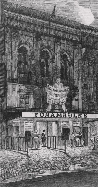 Teatro dei Funambules, boulevard du Temple, a Parigi, 1862 da French School